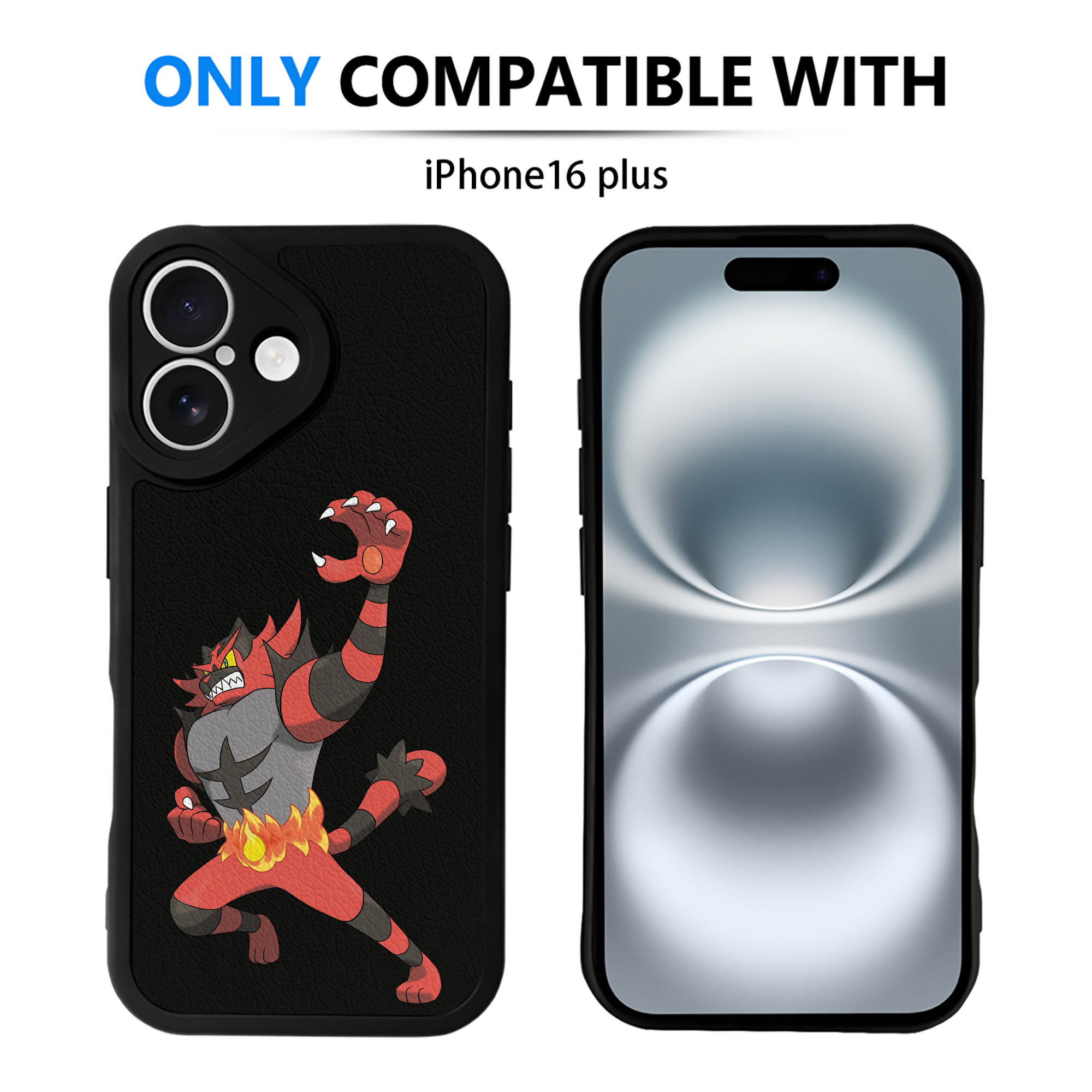 （画像用） ポケットモンスター Pokémon 【iPhone 16シリーズ対応】シリコンスマホケース（レザー調） 材質：シリコン